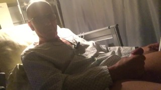Wanking at the hospital- next to my roomies