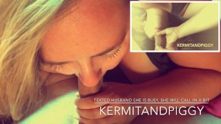 BBW Milf Texted Her Husband Saying She Is Busy,She Will Call Back In A Bit