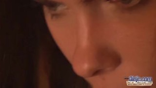 Teen Fucked in the sauna room gives a blowjob sucks old cock