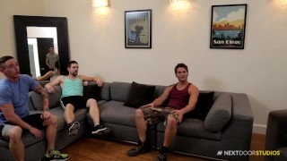 NextDoorStudios Football Jocks 4Way Hotness!