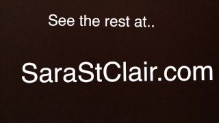 Sara St Clair Rides Black Dildo