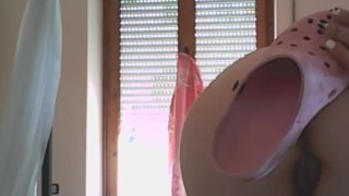 spanking! mi sculaccio con la ciabatta