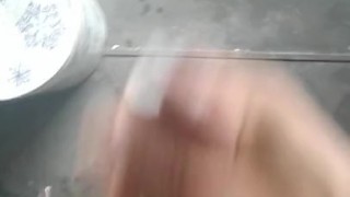 Stroking off.