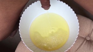 Peeing in a Bowl