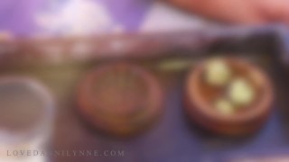 Danni Lynne and her big tits celebrate 420