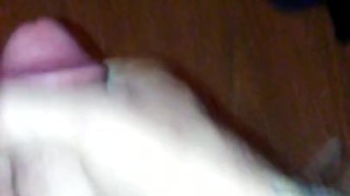 Spilling big load all over floor