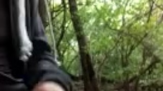 Jerking and sketching in the public park