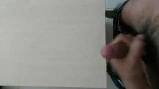 Shooting Cumm On Office Table 