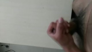 Shooting Cumm On Office Table 