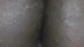 Ebony BBW slams on the dick hard