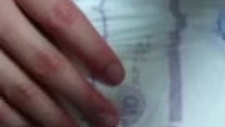 Vibrator in wet diaper causes loud moaning orgasm