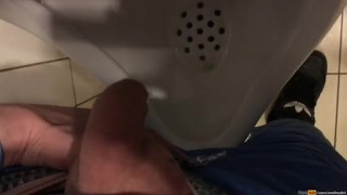 One boy - different urinals