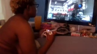 Touching myself while gaming naked and GOD rigd the game