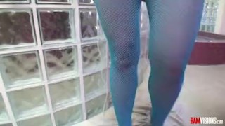 Felicity Feline Plays with Sex Toys, then pussy fucked hard