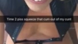 trannie taking piss after being barebacked