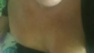 tranny oils up her tits