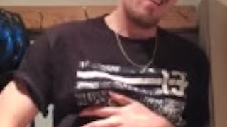 Jerking off in shed