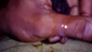 playing with thr dick before work