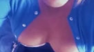 faggot shoes off her tits