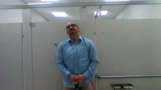 Jerking in Public Restroom