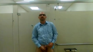 Jerking in Public Restroom