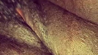Licking on the wife fat pussy