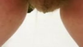 Girl pees standing