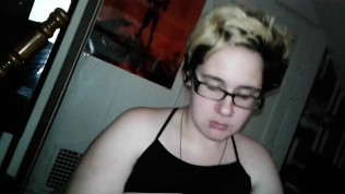 Young Amateur Nerdy Emo Chick, getting down and dirty hardcore.