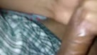 Jerking my big hard dick.