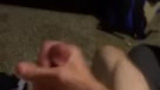 Gay guy jacking off and cumming on Snapchat