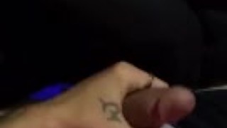 Gay guy jacking off and cumming on Snapchat