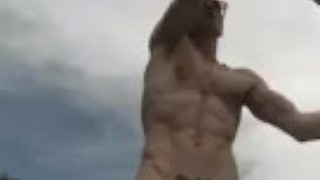Naked Paddle Boarding in Colorado