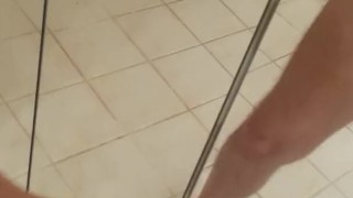 Shaved n clean stroking my big hard dick.. teasing before cum shot tonight
