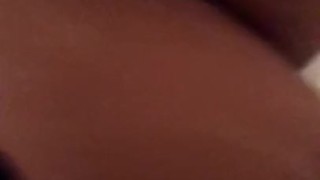 Peeing on pink dildo