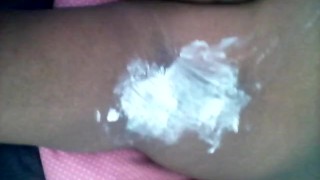 Start of Shaving My Underarm