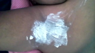 Start of Shaving My Underarm