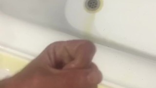 AussieBum Hunk Pisses In White Jocks & Sprays On Body