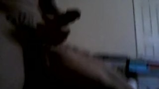 Hot solo uncut stud tattoo masturbate