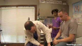 Sexy nurse cum extraction