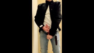 Risky Public Jerk Off in Changing Room