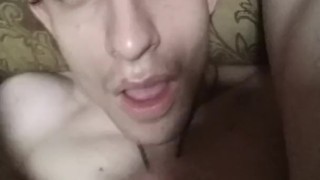 Cum on my own face
