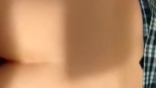 Girl gets fucked in ass from behind