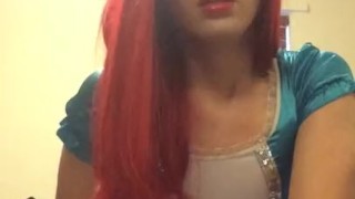 Sissy redhead solo