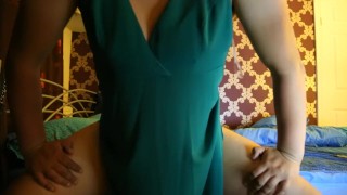18yr old crossdresser rides dildo (Me)