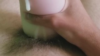 Teen masturbates with pocket pussy