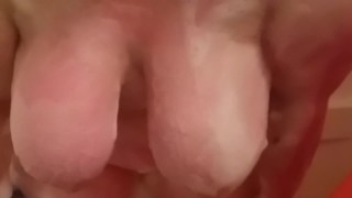 My huge tits swinging back and forth in slow motion