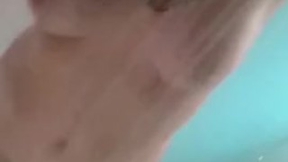 Playing in the shower