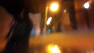 Pee in Alley Outside Club in Public