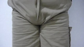 Trying to hold it in - and failing