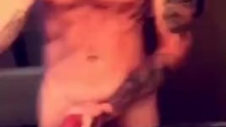 Watching as I stroke my dick